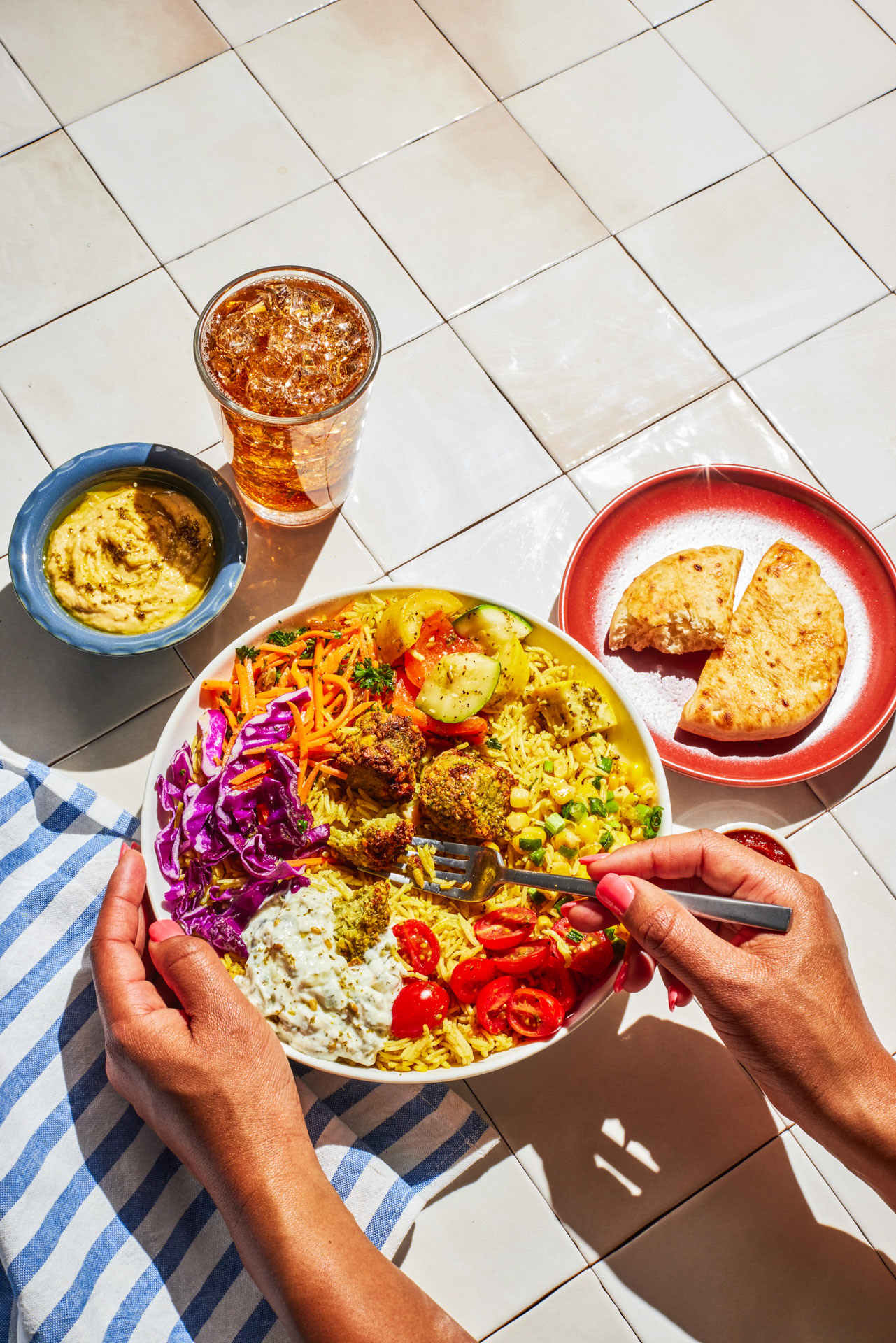 roti modern mediterranean falafel bowl