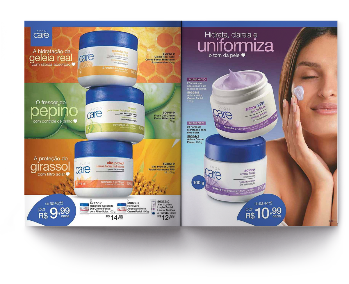 Creme Facial c/ Filtro Solar - Avon Care - Aclara Noite 100g em