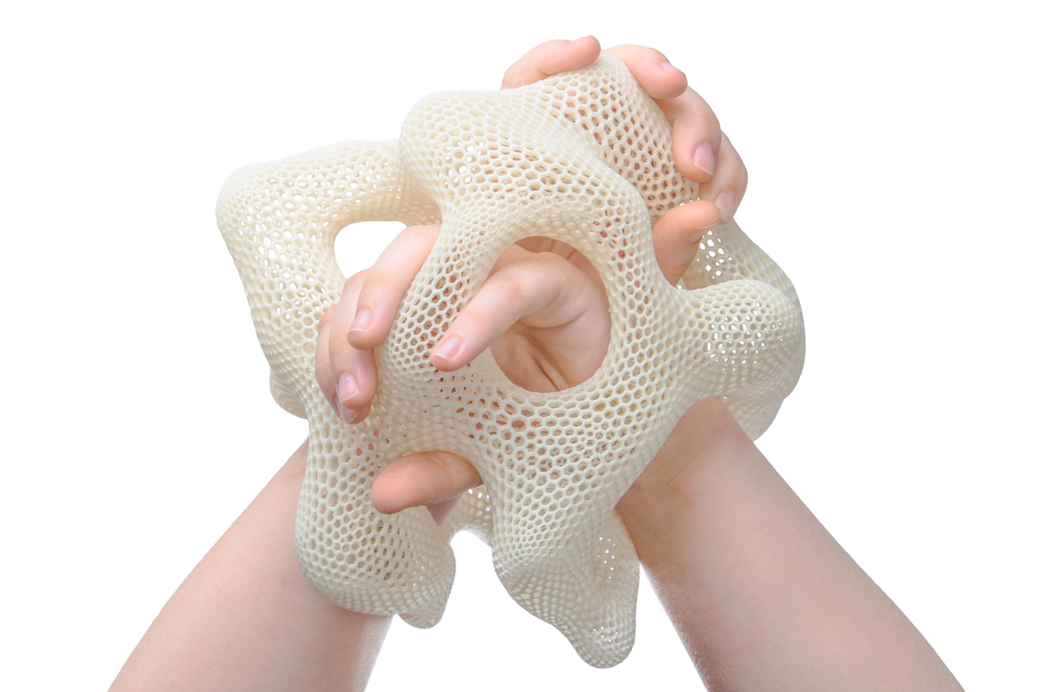 Form 4.0, 2024, 3D printed polylactic acid, 192 grams, 6.5 x 6.5 x 7.5 in. (16.5 x 16.5 x 19 cm), photographed by Clayton Salley 