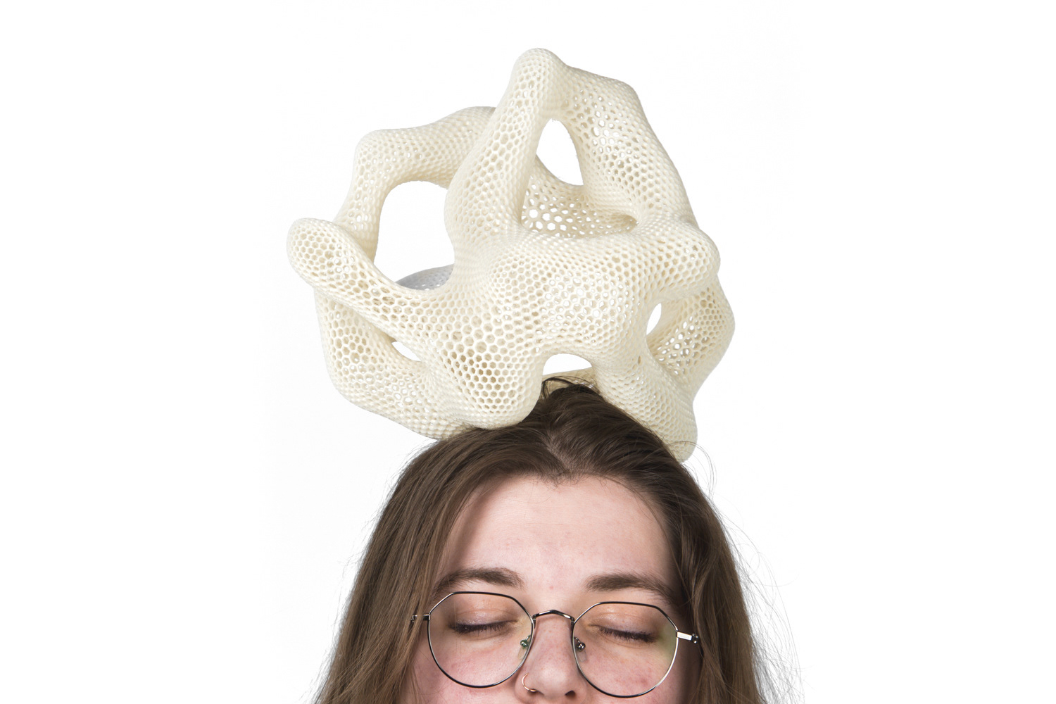 Form 4.0 (alternate image), 2024, 3D printed polylactic acid, 192 grams, 6.5 x 6.5 x 7.5 in. (16.5 x 16.5 x 19 cm), photographed by Clayton Salley 