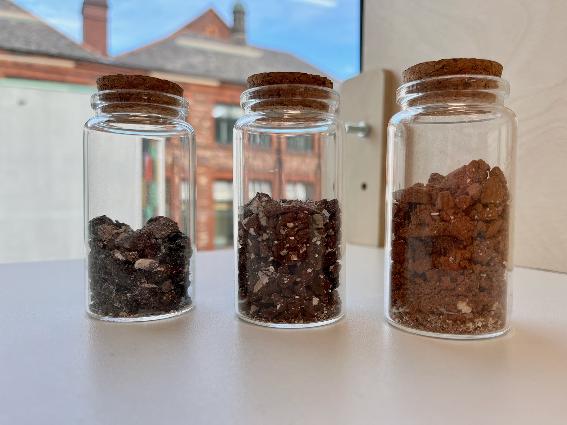 "Rubble" from first batch of clay