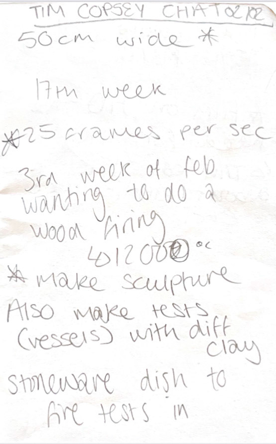 Notes from meeting 02/02