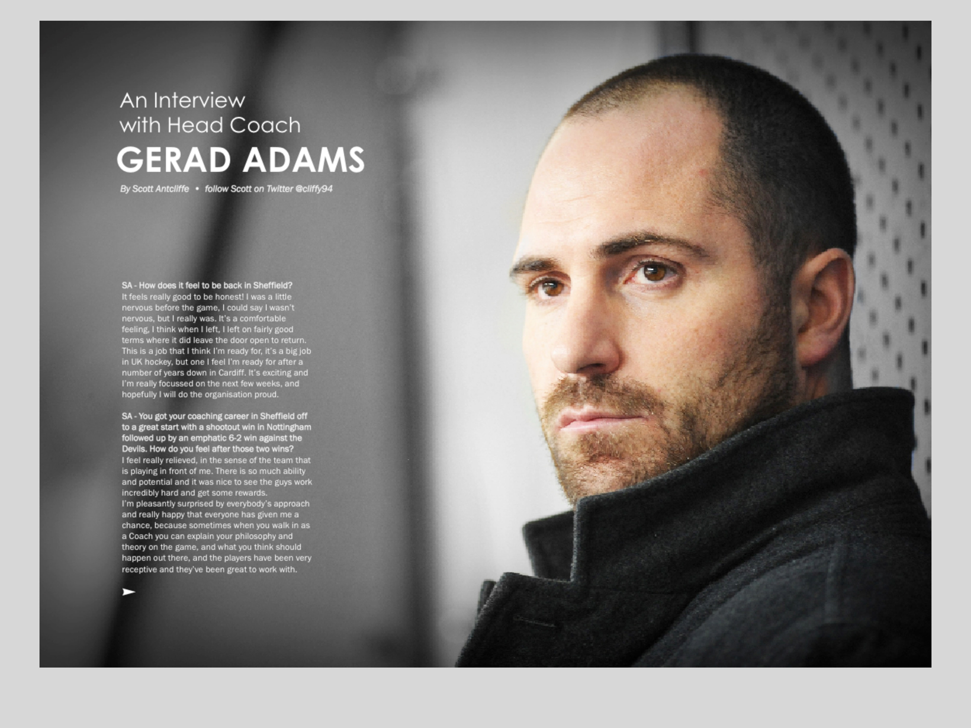 Steelers double page programme article