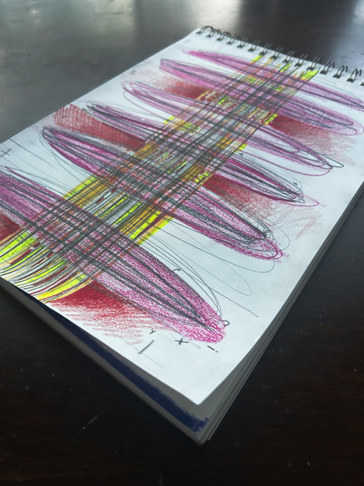 Portals, Colored pencil and graphite on paper, 2026