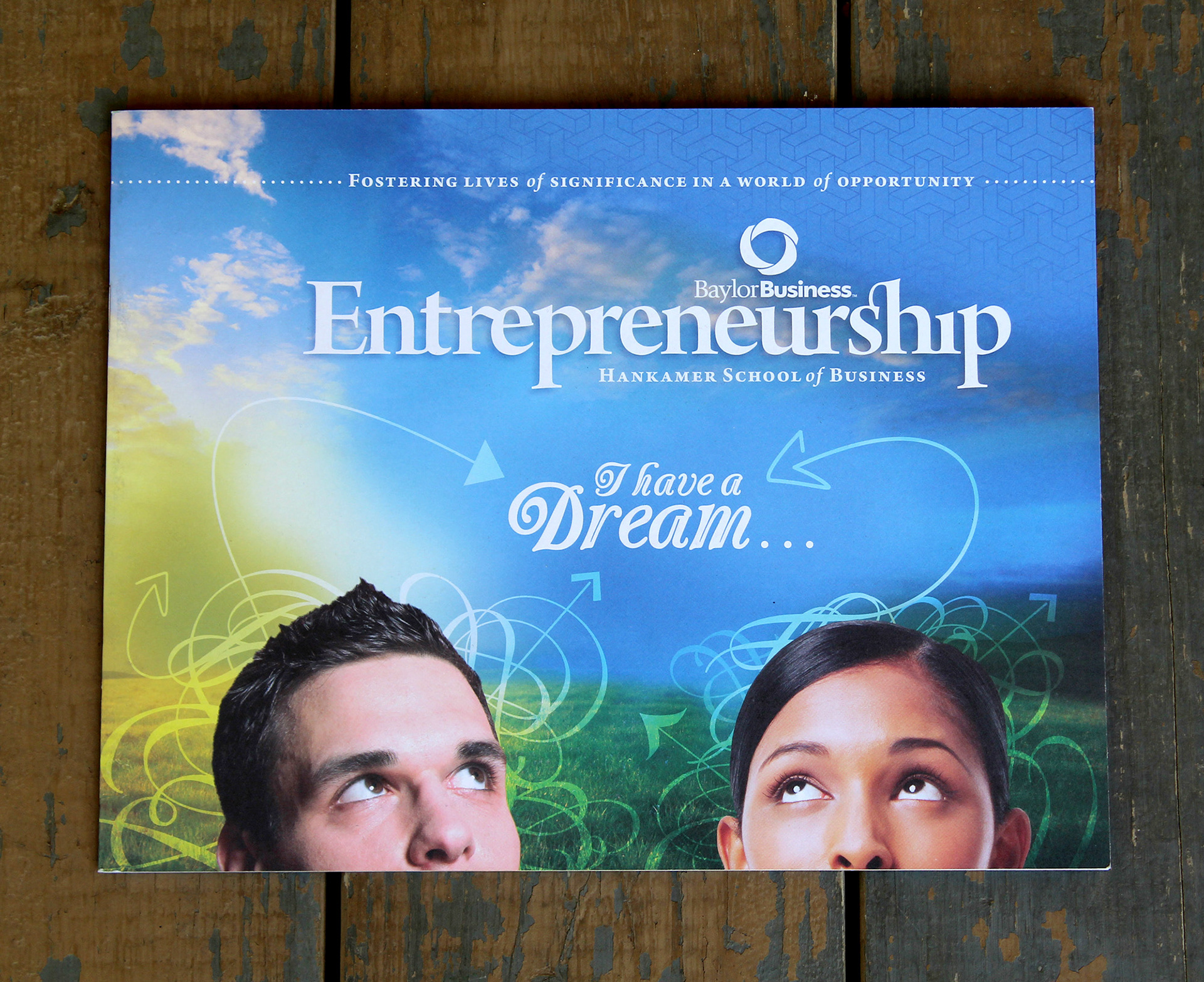 Entrepreneurship Viewbook, Client: Baylor Business, Art Direction: Patrick Pollei