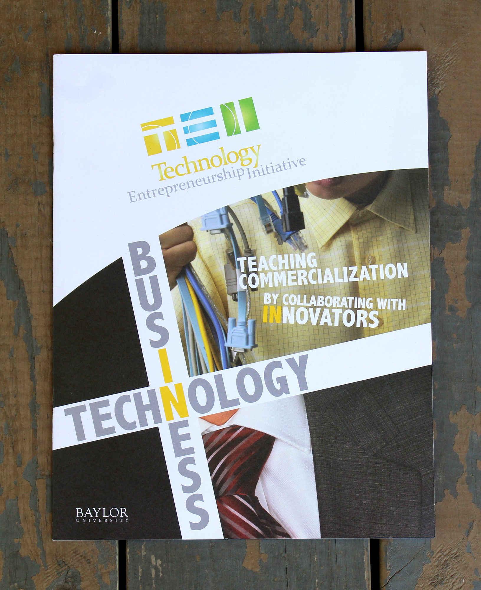 Technology Entrepreneurship Initiative Pamphlet, Client: Baylor Business, Art Direction: Patrick Pollei