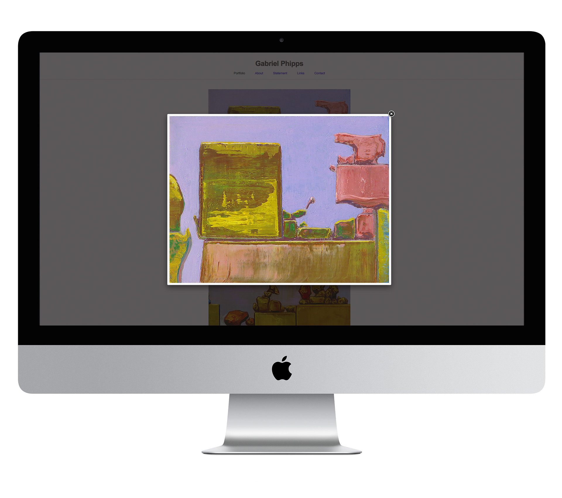 Website Coordination for painter Gabriel Phipps (gabrielphipps.com)
