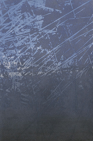 "Site XXIX," Lithography, paper lithography, monotype, and graphite, 10.25 x 6.75 in., 2017