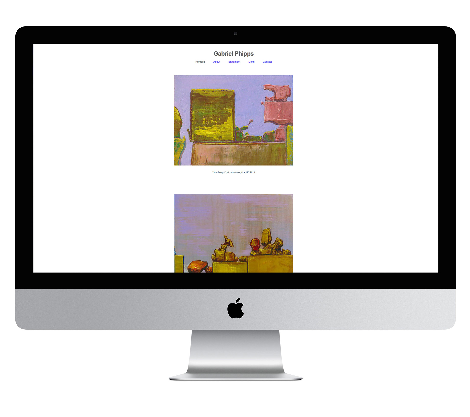 Website Coordination for painter Gabriel Phipps (gabrielphipps.com)