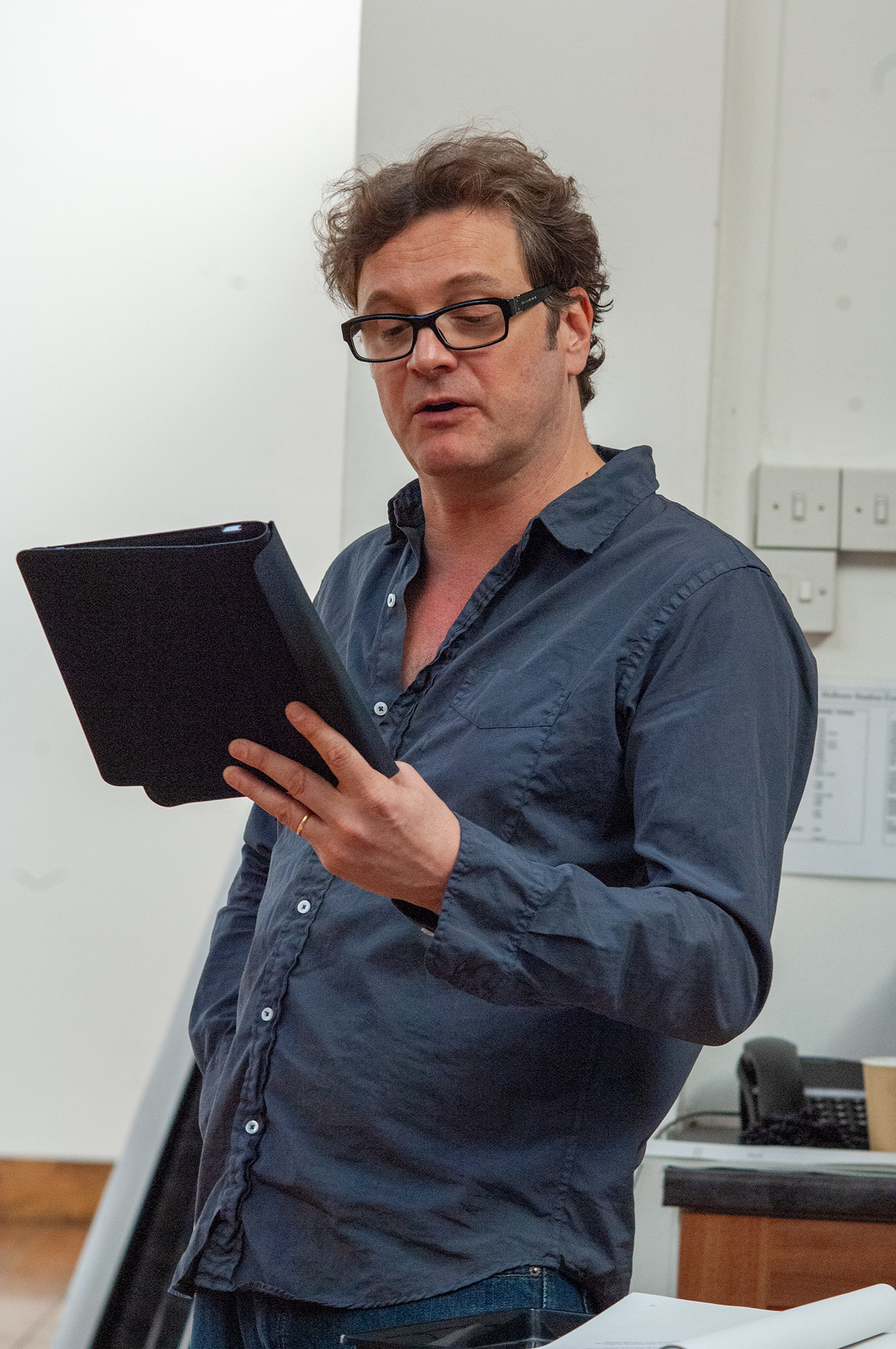 Colin Firth - Rehearsal