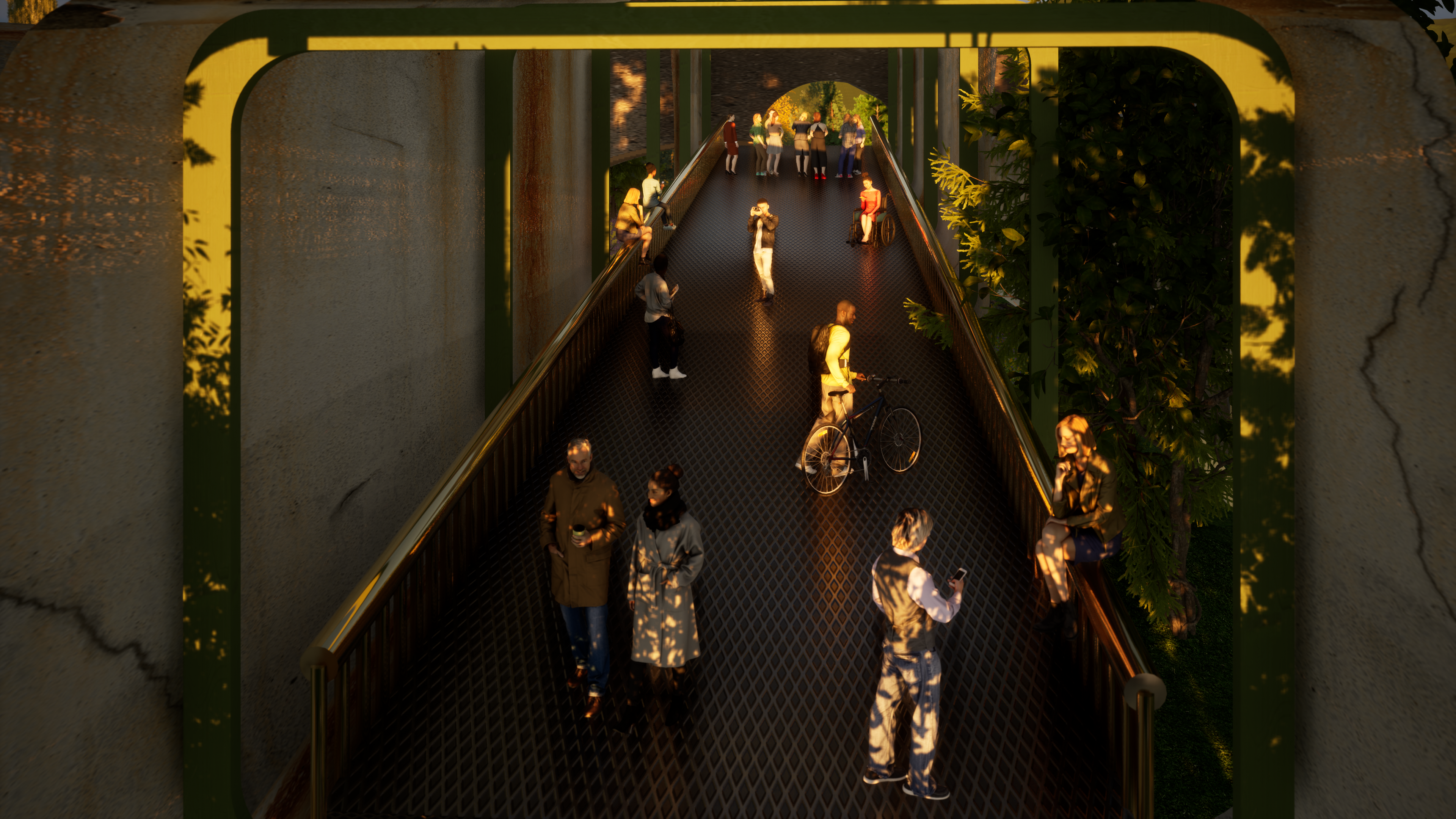Twilight Interior corridor view