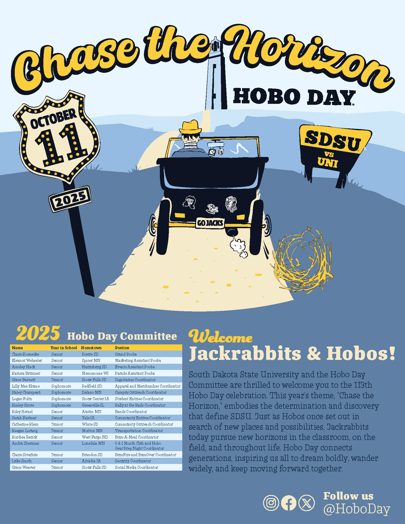 Hobo Day 2025 Insert for the Athletic Program