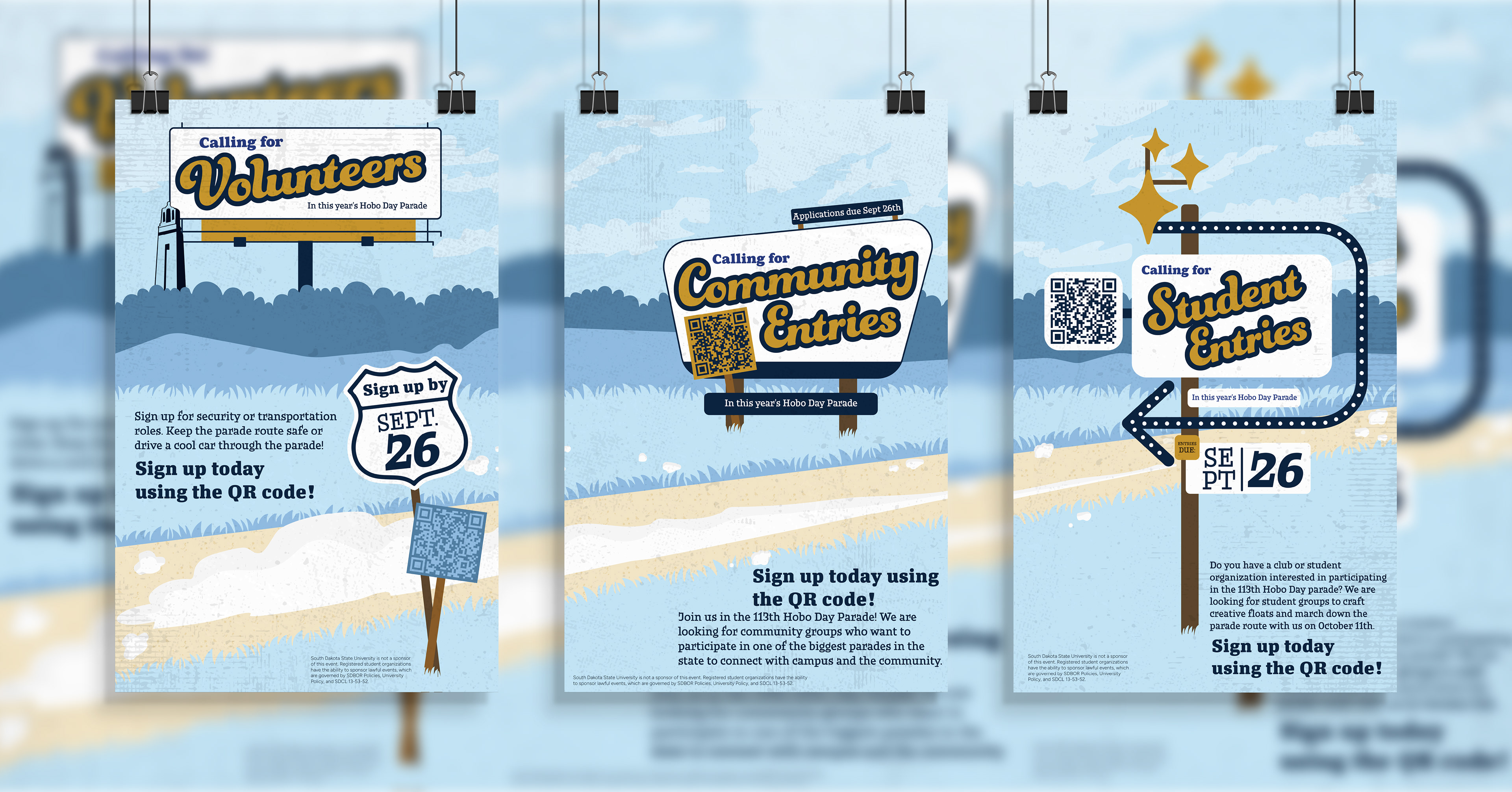 Parade Volunteer and Entry 11x17 Poster Series