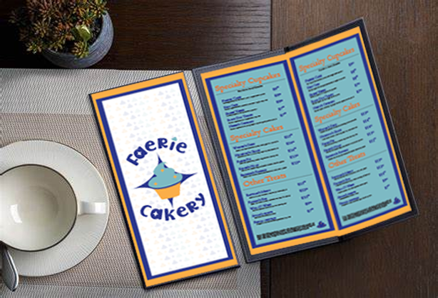 Faerie Cakery Menu