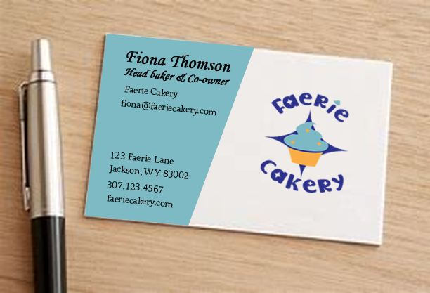 Faerie Cakery Business Cards