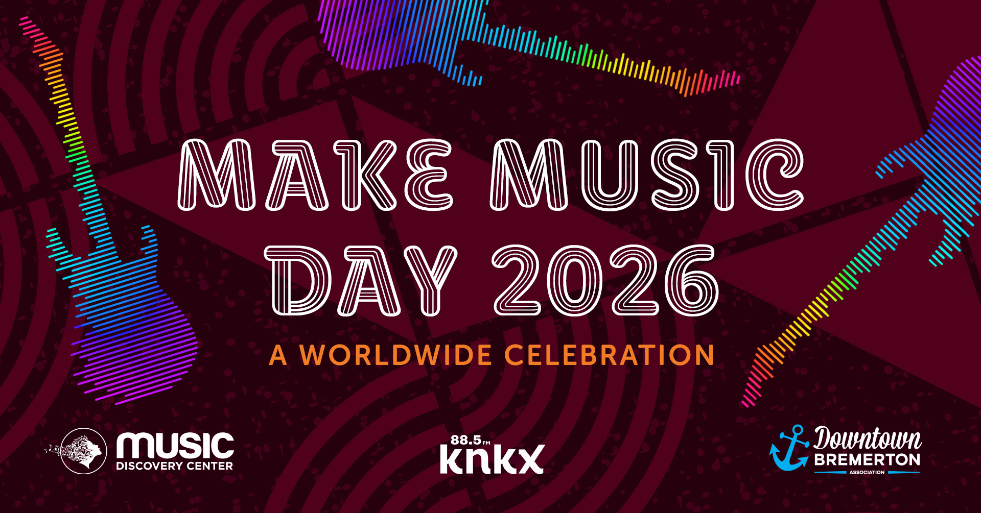 Social media graphic for Make Music Day 2026