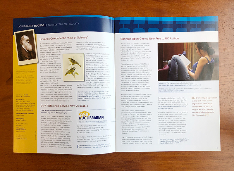 Quarterly newsletter for UC Irvine faculty members
