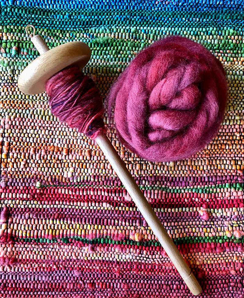 My passion for spinning started with a drop spindle.