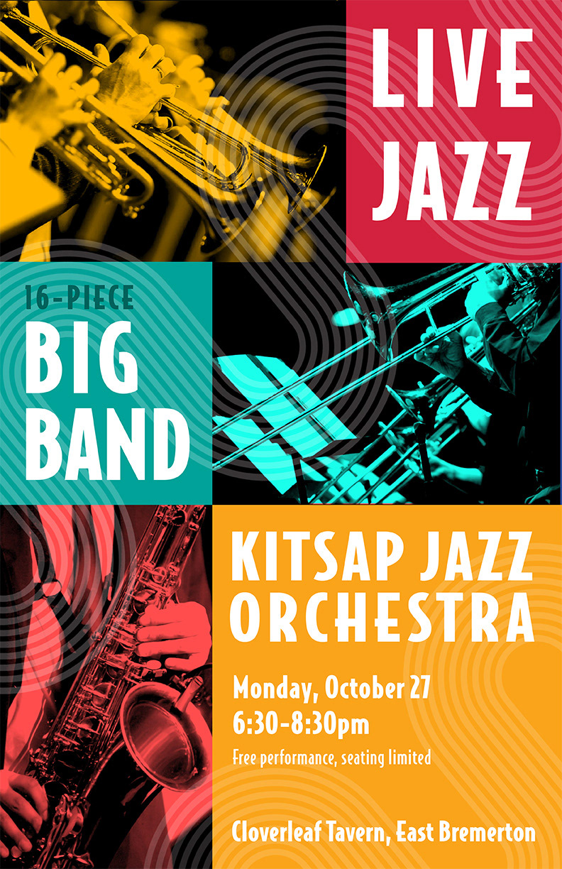 Performance design for the Kitsap Jazz Orchestra