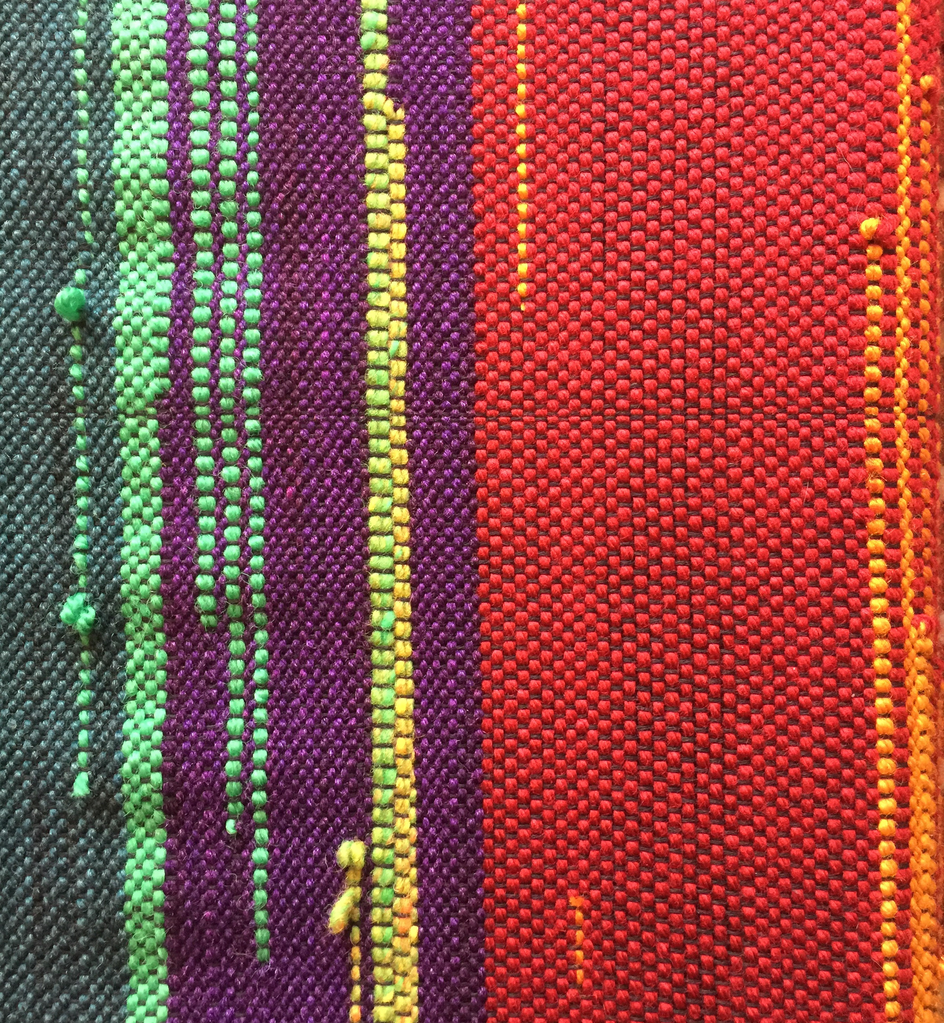 Detail of a free-form weave