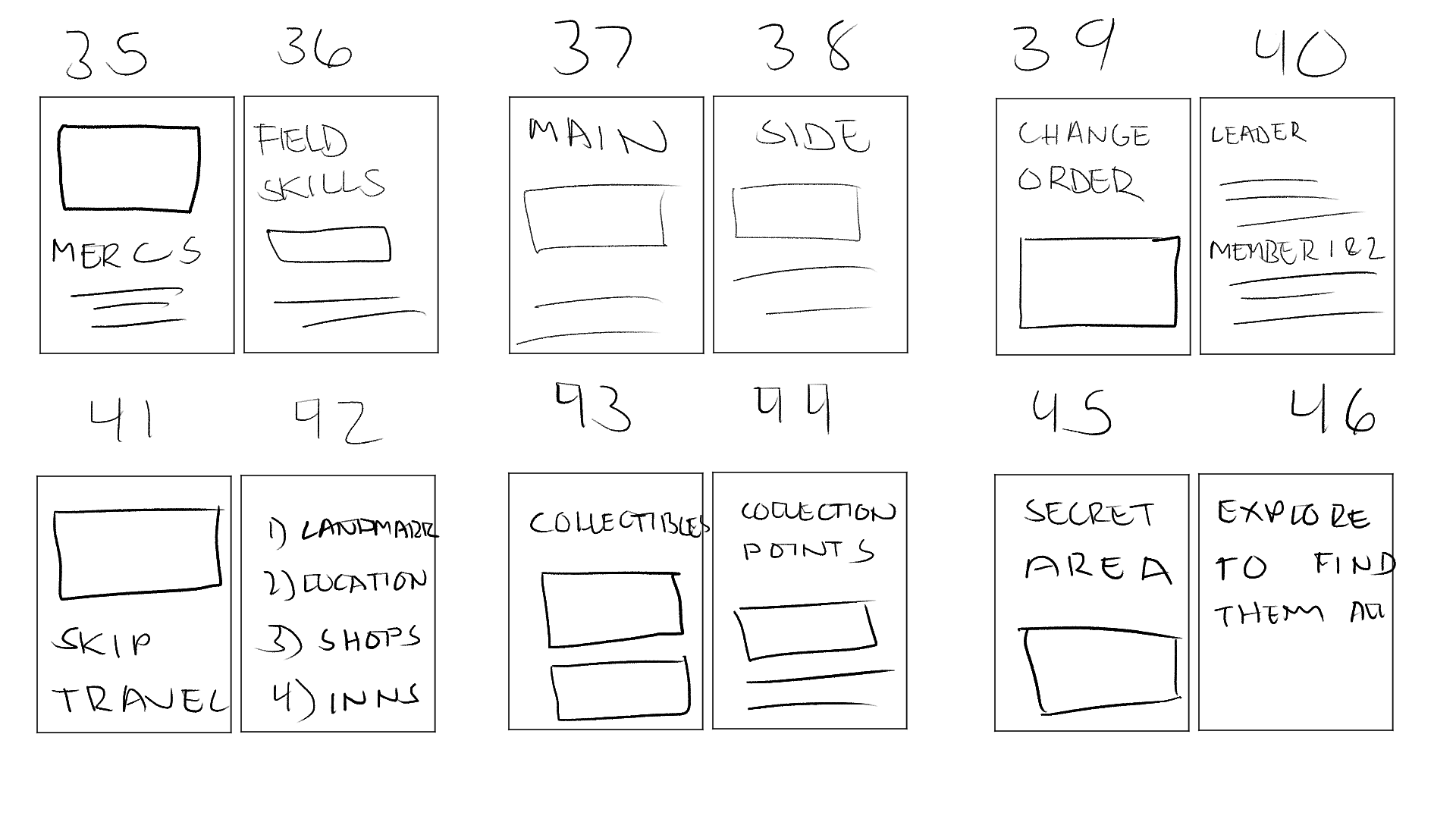 Thumbnail Sketches Page 4