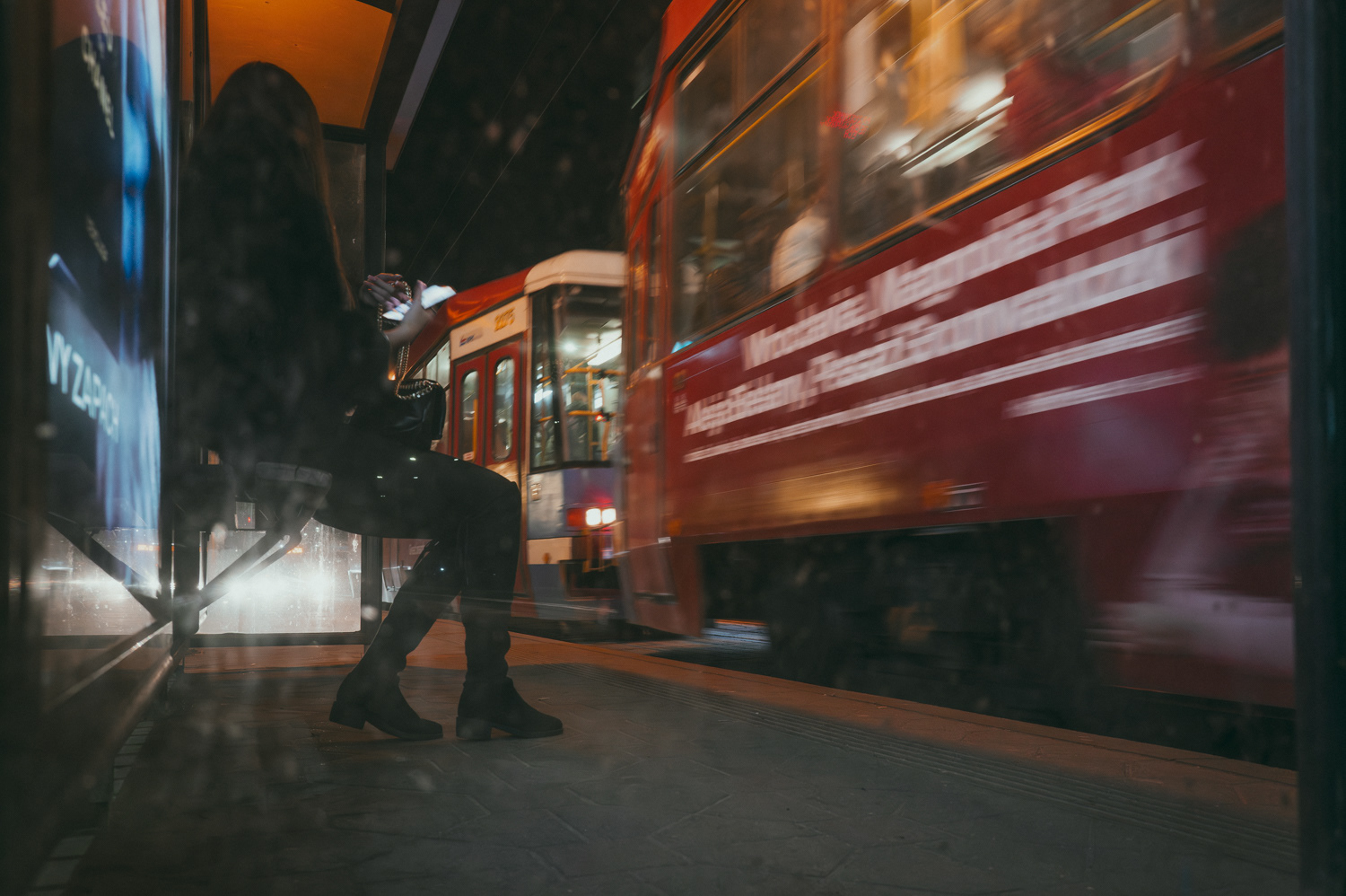 The evening tram, from the project Urban Anatomy