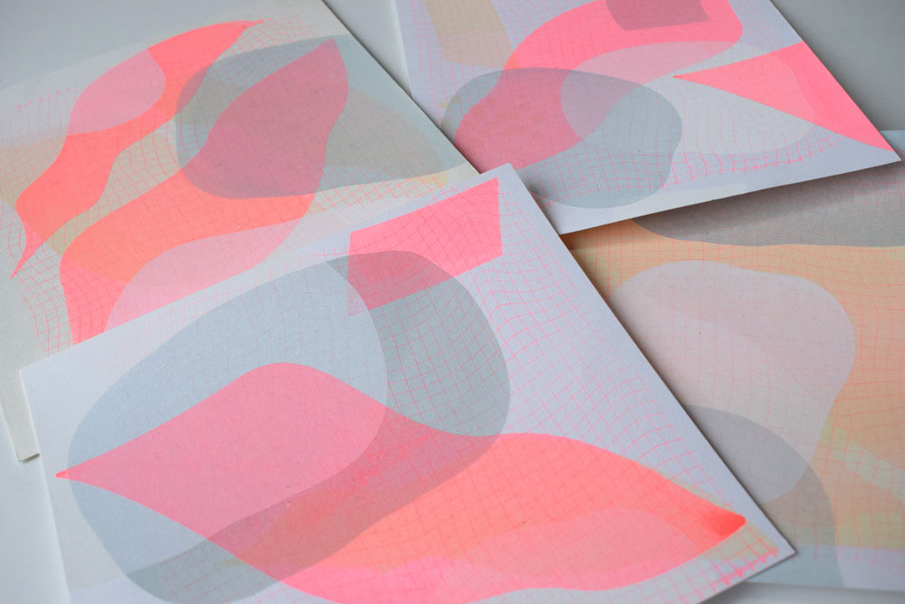 Multi-layered silk screen prints