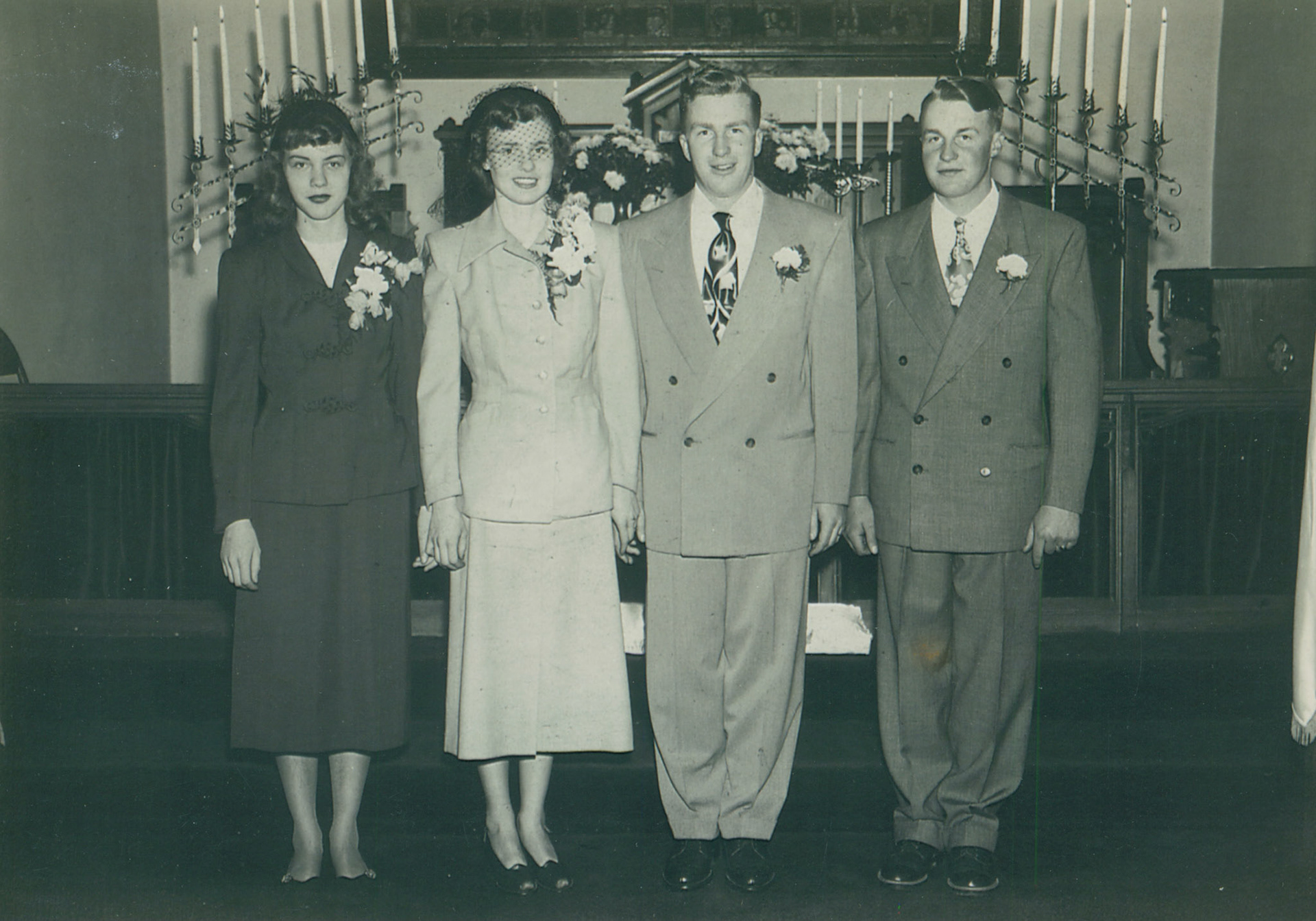 Rodney &amp; Mary Anderson Wedding - Nov 22 1950