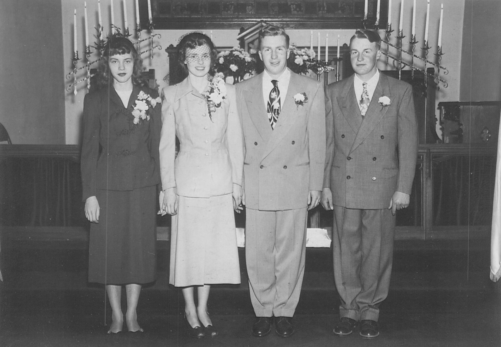 Rodney &amp; Mary Anderson Wedding - Nov 22 1950