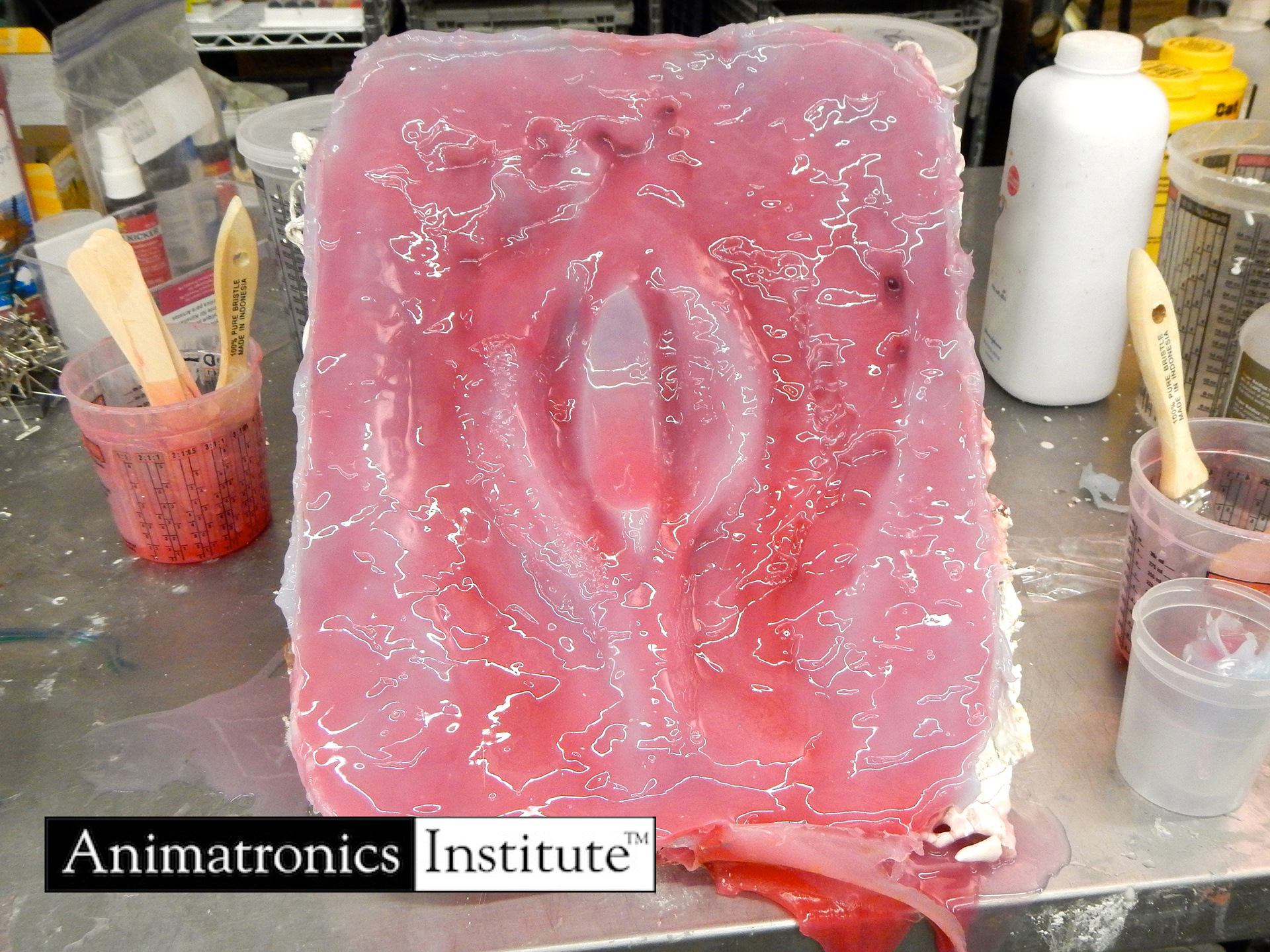 Silicon rubber pour