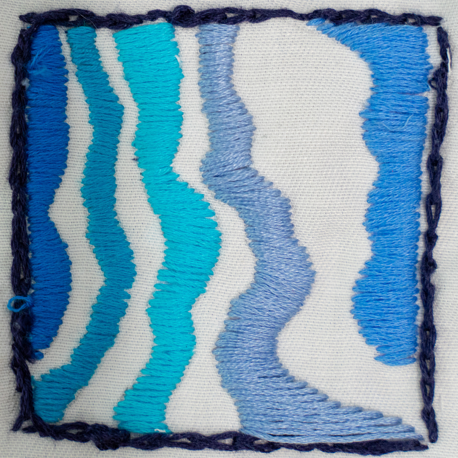 Fill stitch test piece
