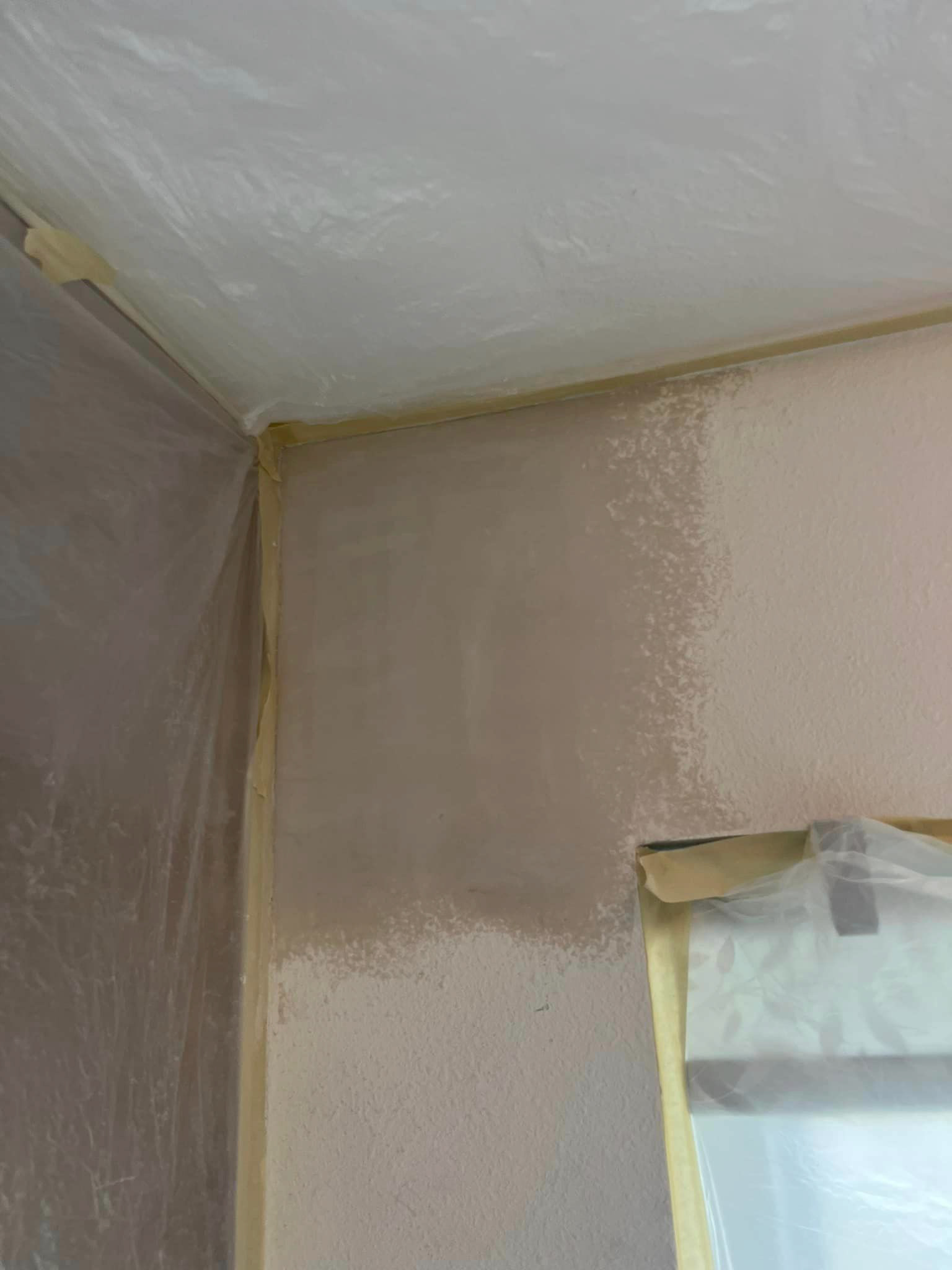 3 coats of mud applied to patch