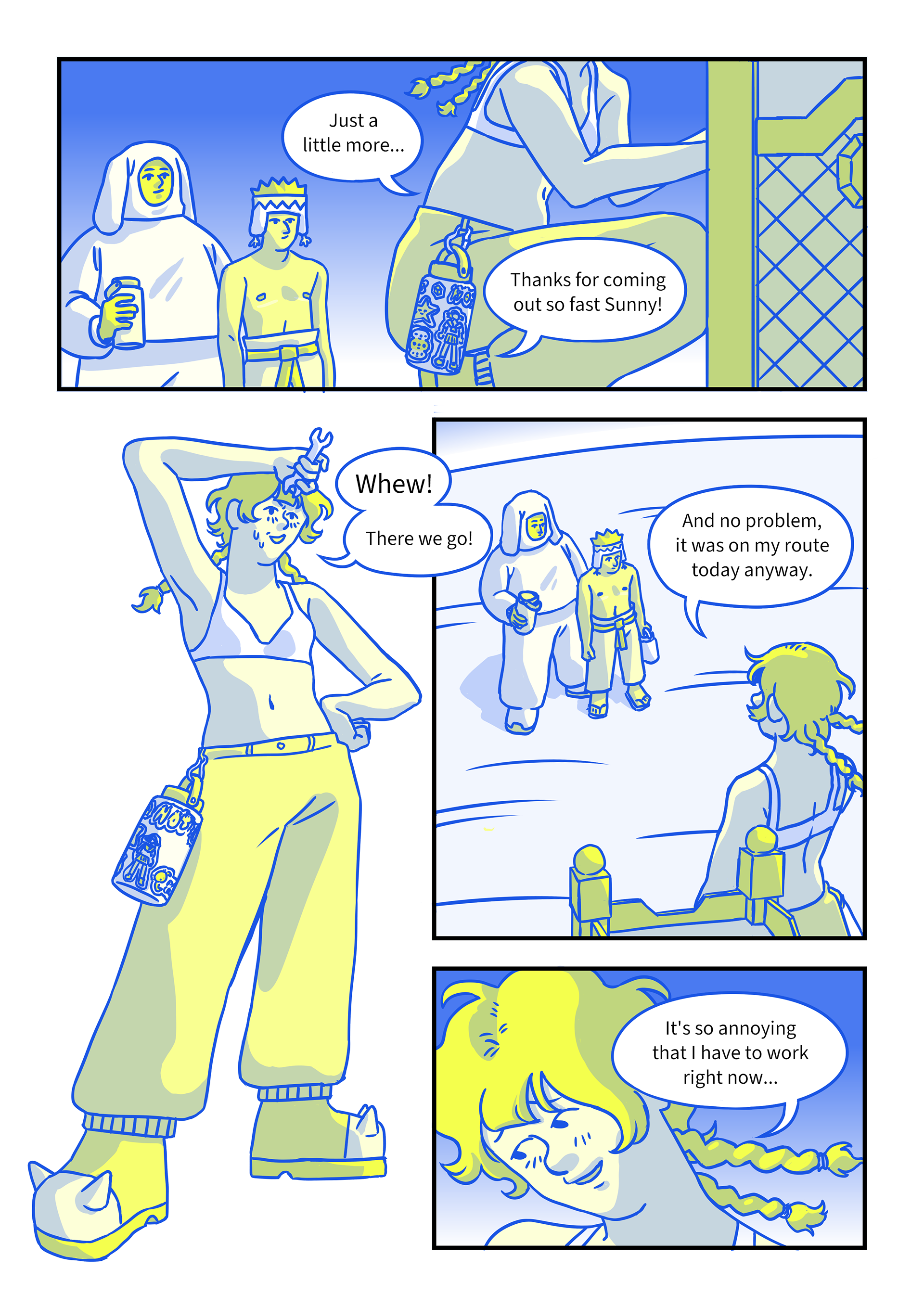 From my comic 'The Road to Sticker Land' made for the ShortBox Comic Fair 2024