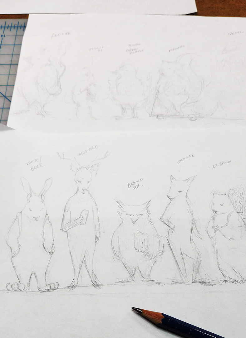 Character doodles