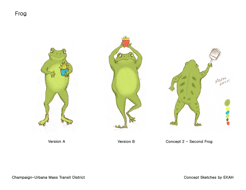 Rough color sketches