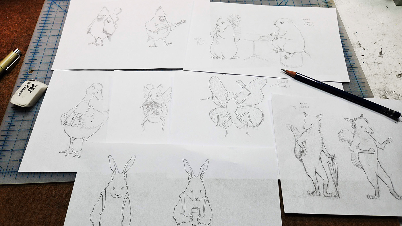 Rough character sketches