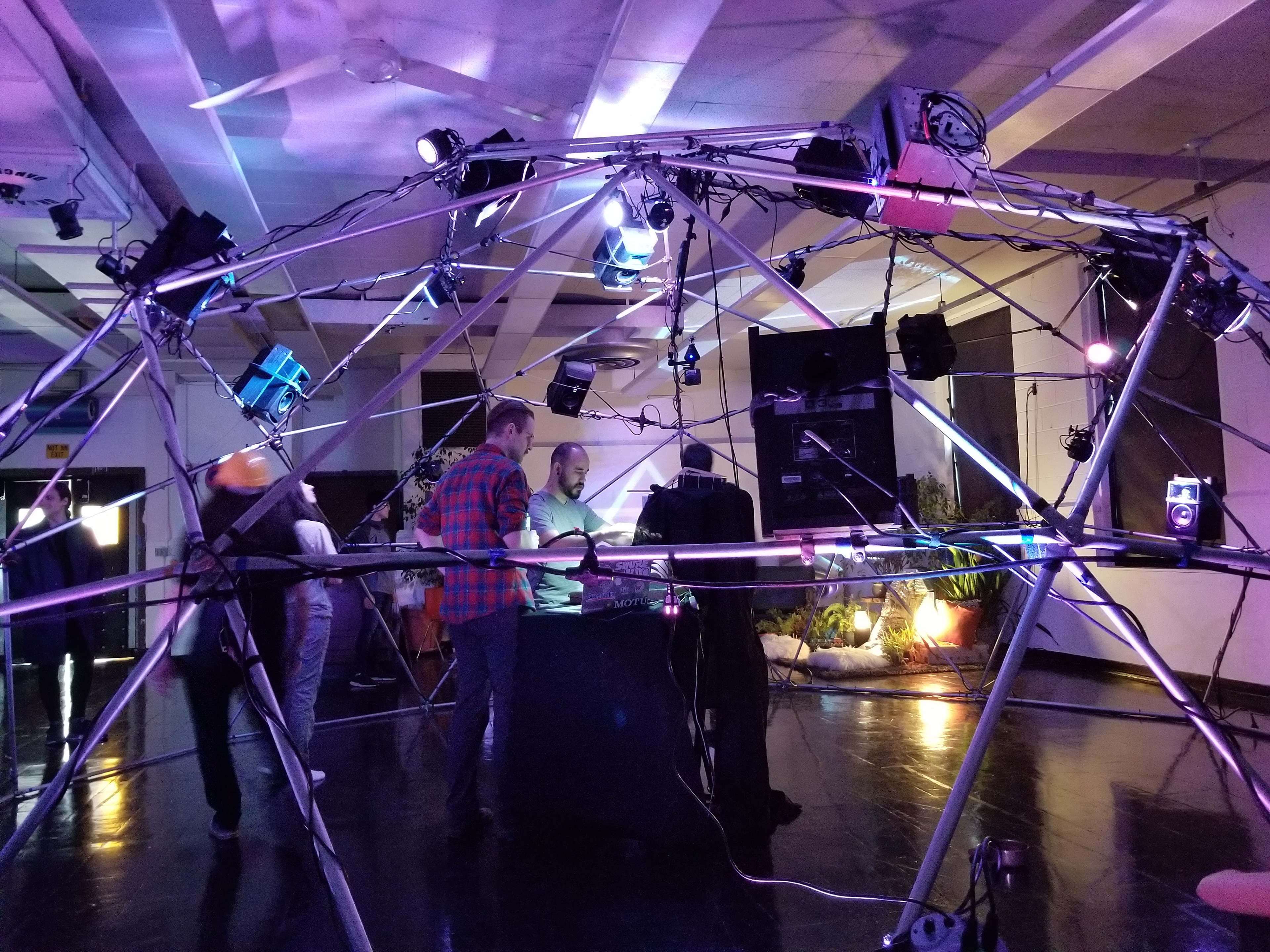 Sound dome setup.