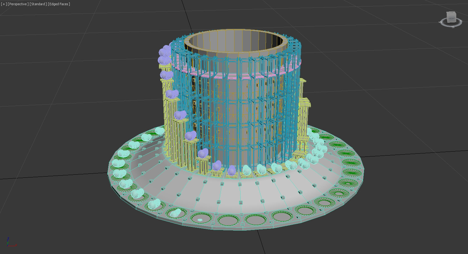 Digital modeling in 3ds Max Scene