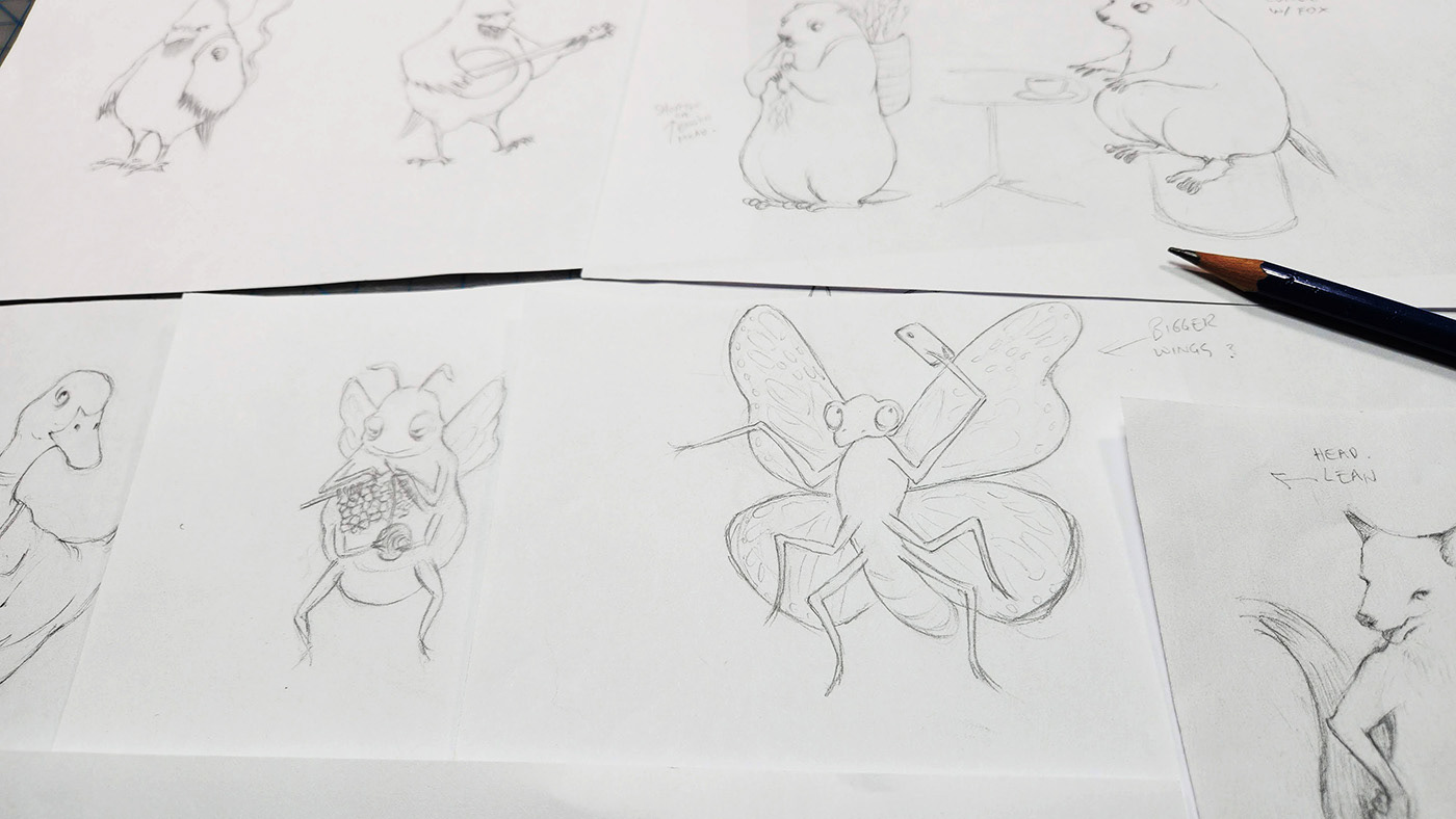 Rough character sketches