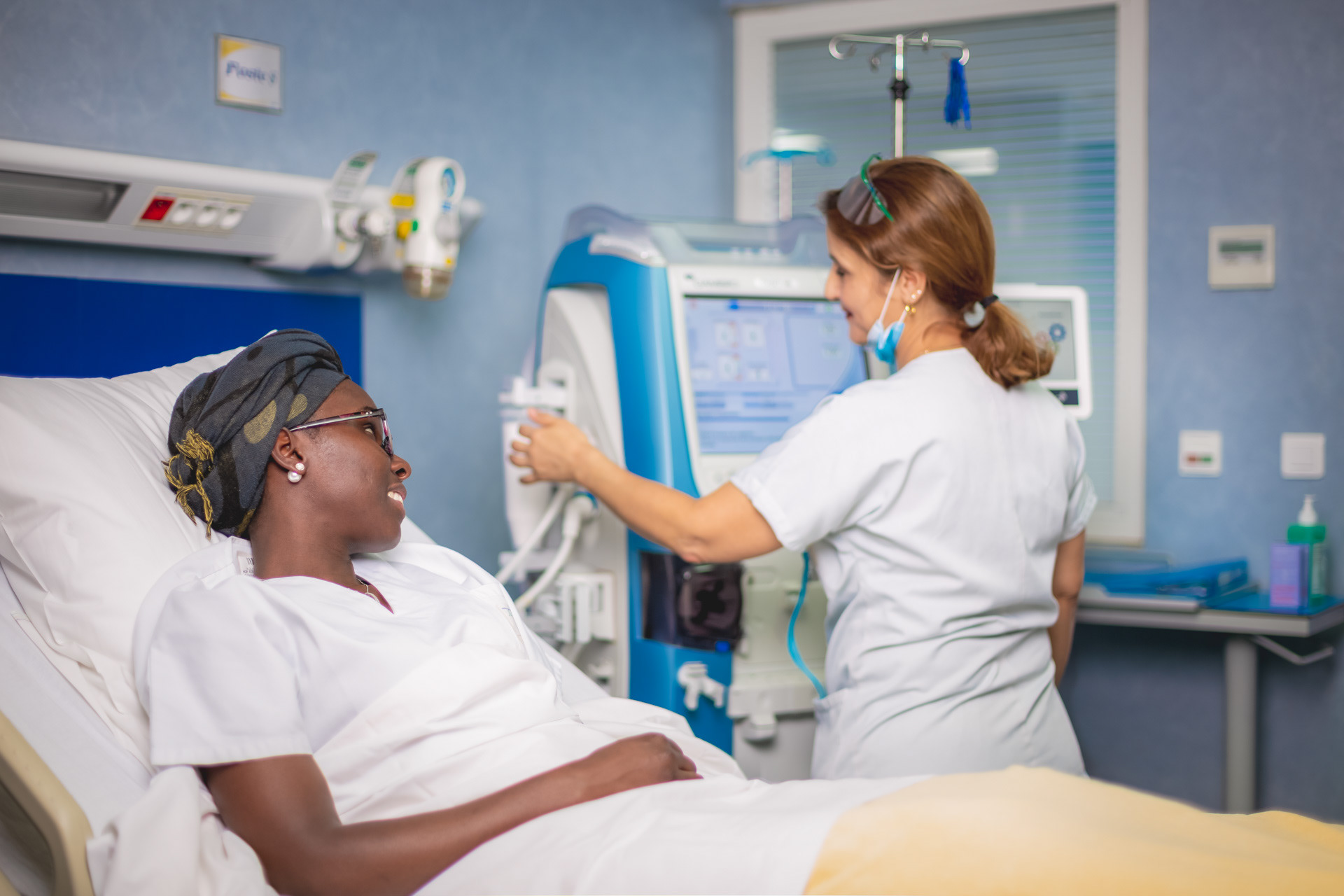 Patient en attente - Dialyse