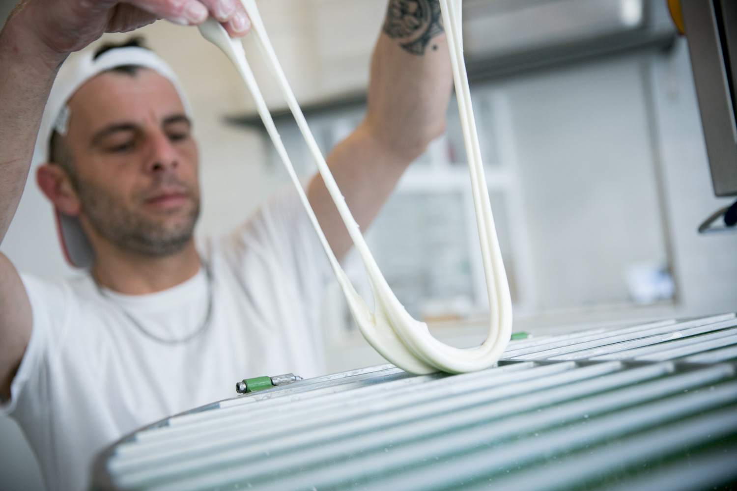 Preparation artisanal mozzarella