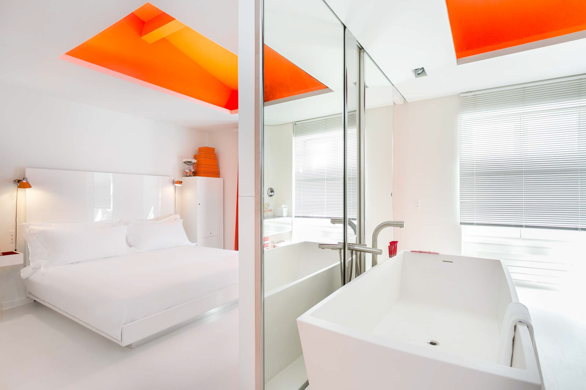 Chambre avec baignoire