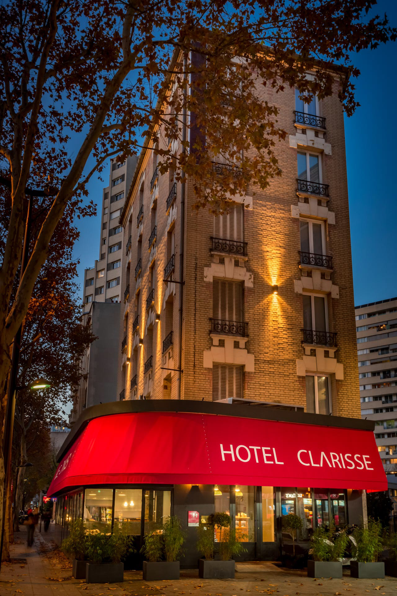 Devanture d'atmosphère de l'hôtel