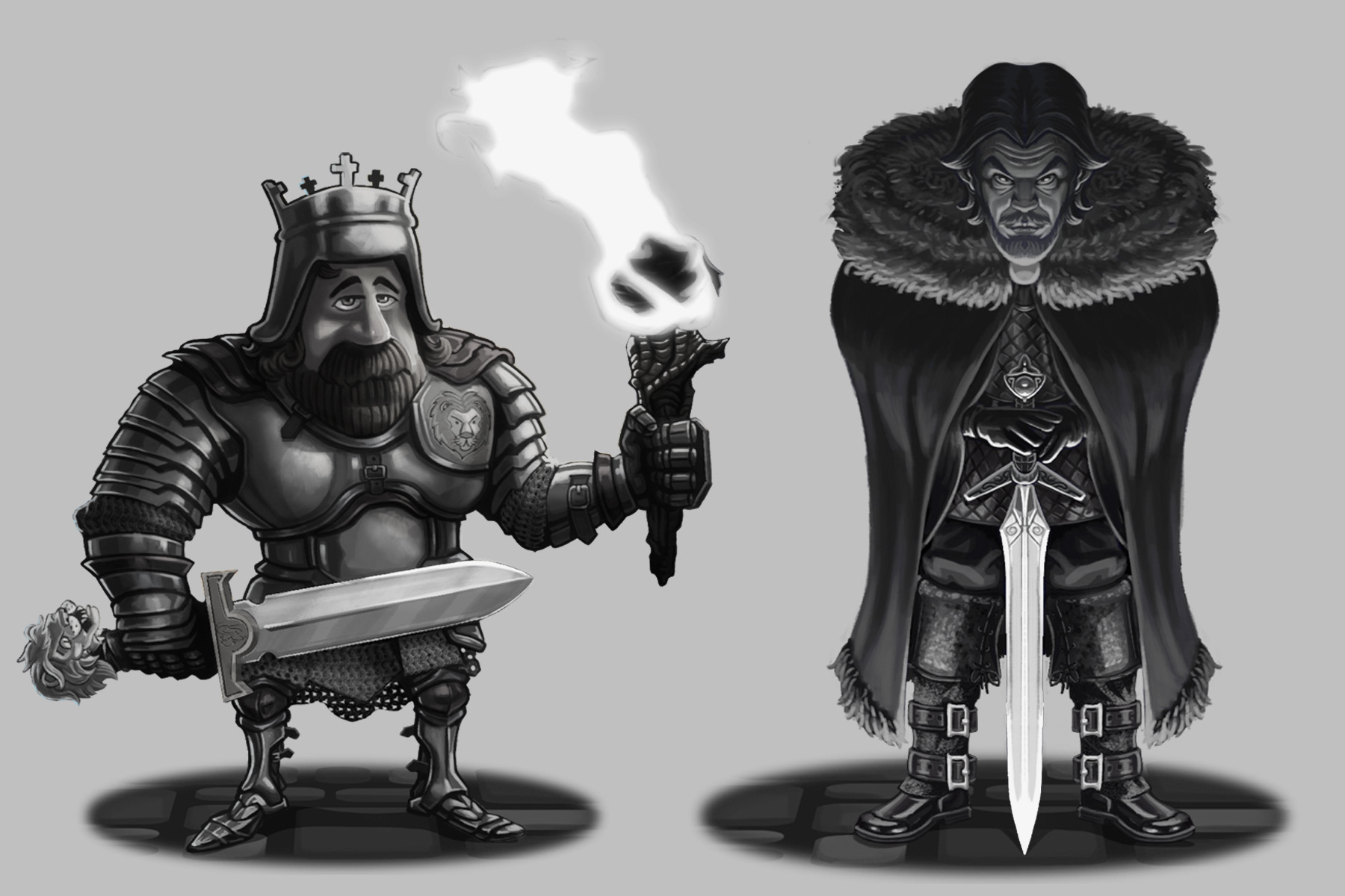Robin Hood personal project - Richard the Lionheart and Guy of Gisbourne