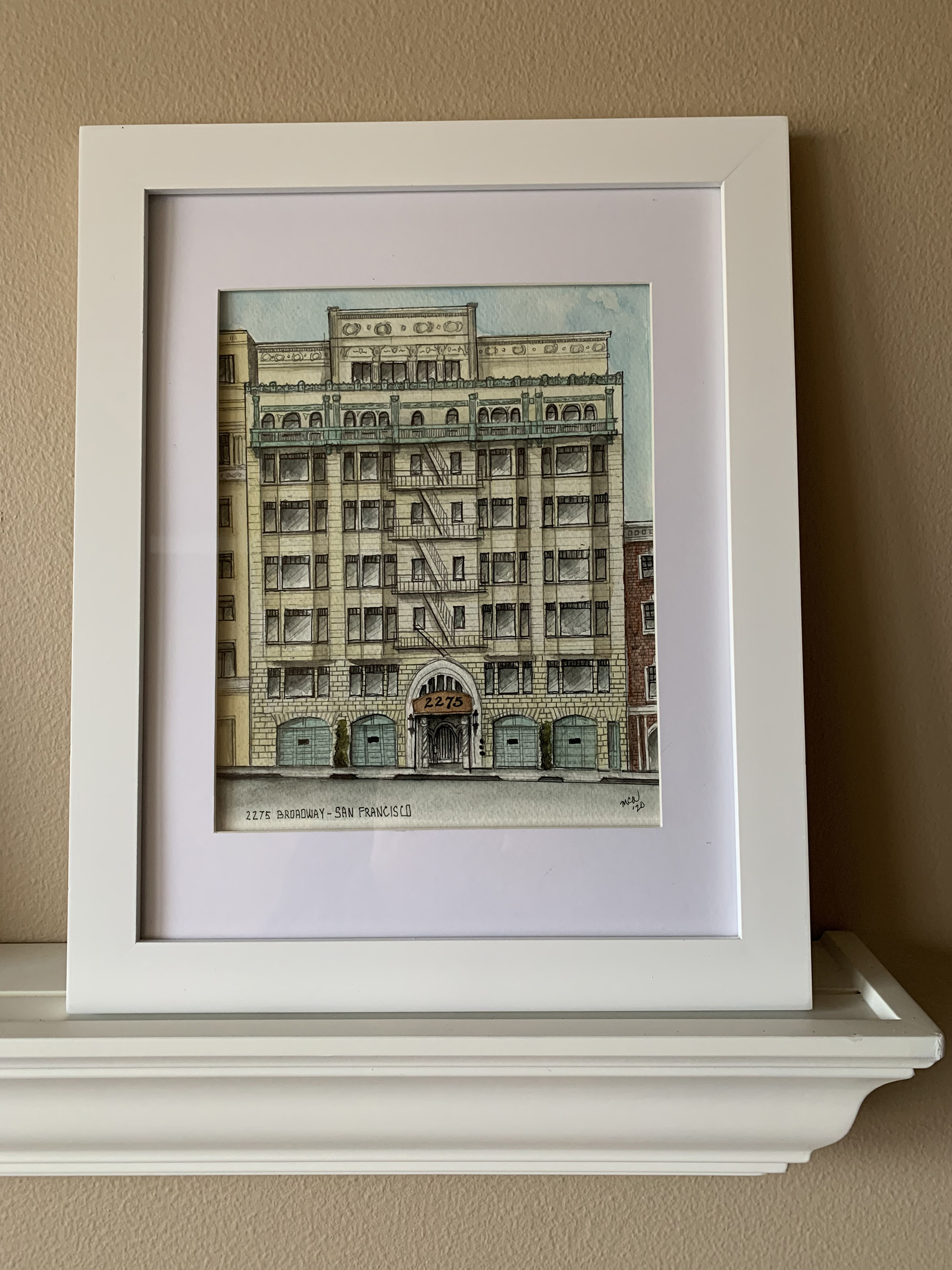 Final framed piece for gift