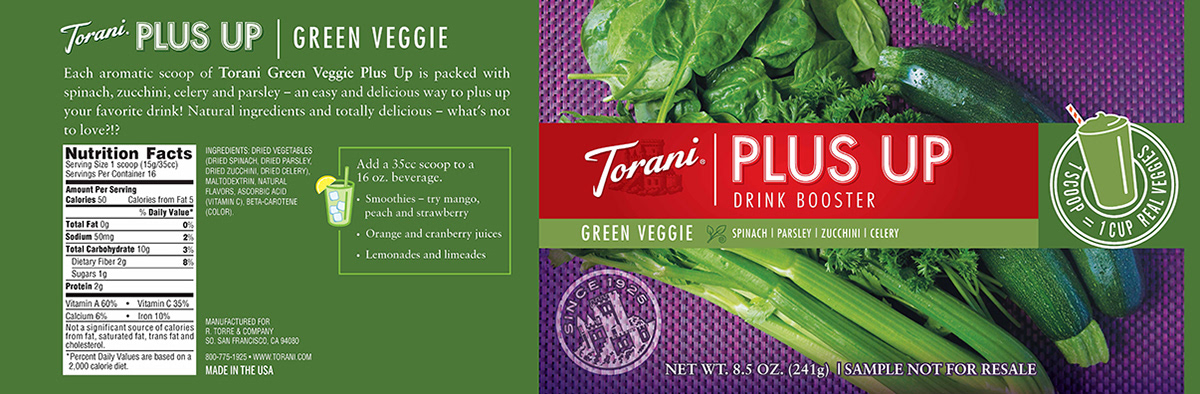 Torani Green Veggie Plus-Up