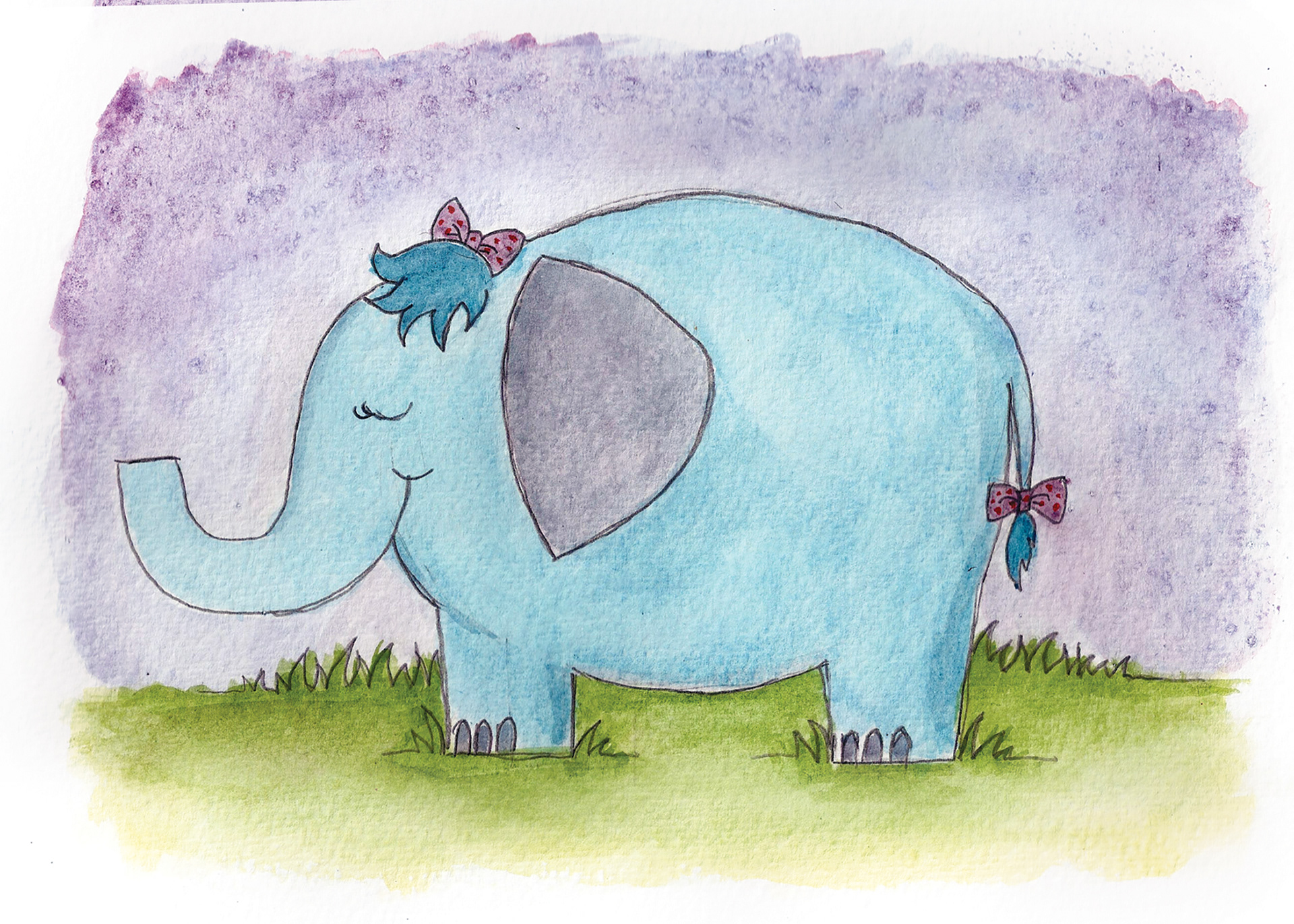 Girl Elephant Nursery Decor