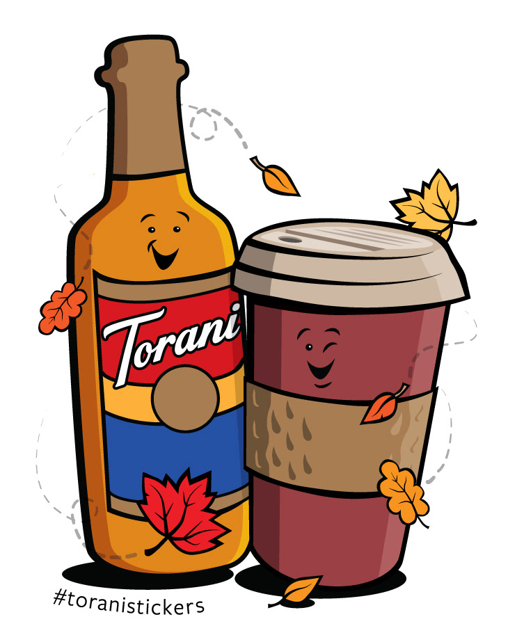 Torani Fall themed sticker