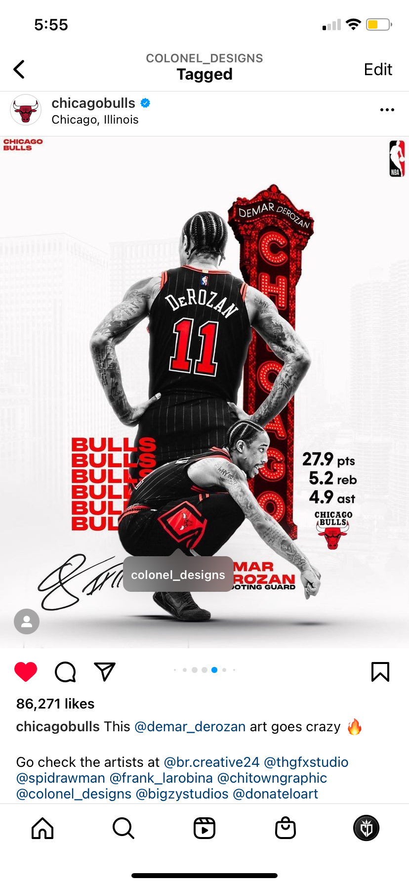 Chicago Bulls Instagram