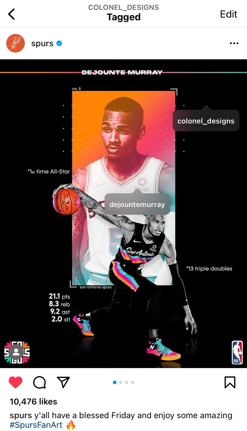 San Antonio Spurs Instagram